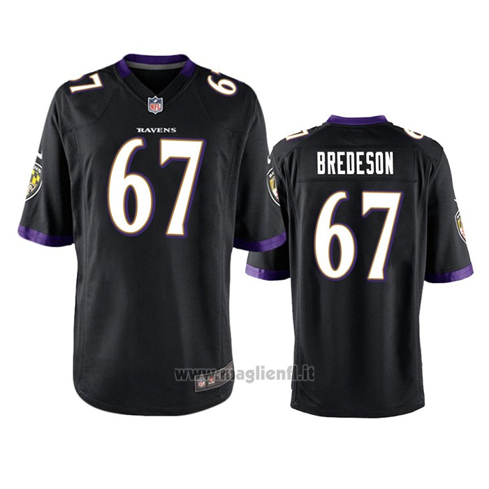Maglia NFL Game Baltimore Ravens Ben Bredeson Nero